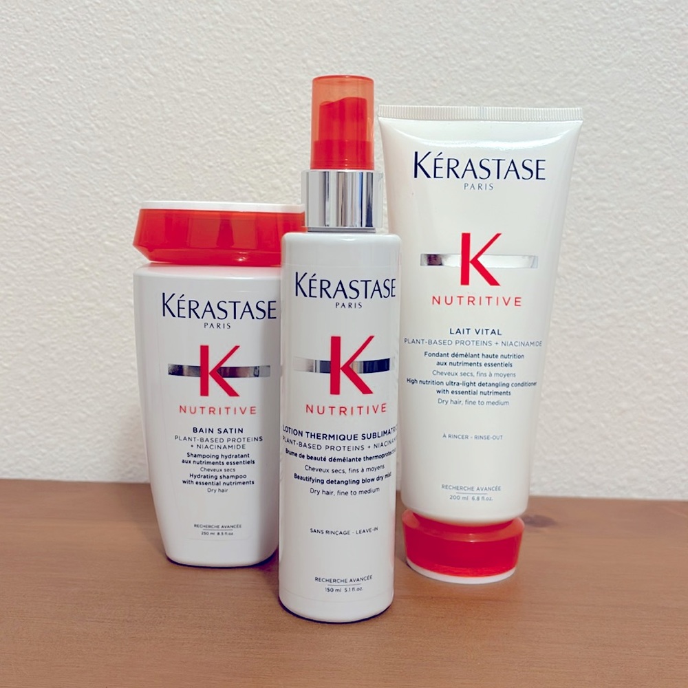 NEW & SEALED!! Kerastase Nutritive trio set - shampoo, conditioner, spray lotion